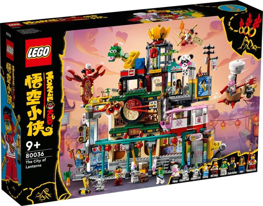 LEGO Monkie Kid City of Lanterns 80036, 2187 pieces