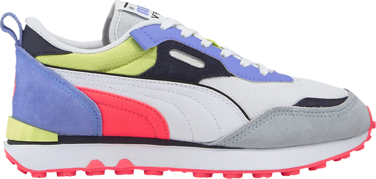 حذاء رياضي Puma Rider FV Future Vintage - أبيض، بنفسجي كهربائي، أبيض