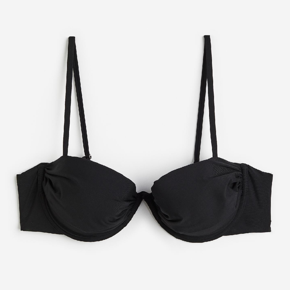 H&M Padded bikini top, black