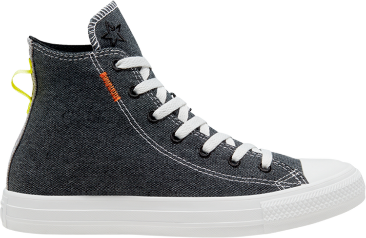 Converse Chuck Taylor All Star High Renew Black Venom Sneakers, Gray