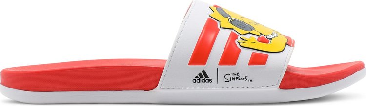 Adidas The Simpsons x Wmns Adilette Comfort Slides, white