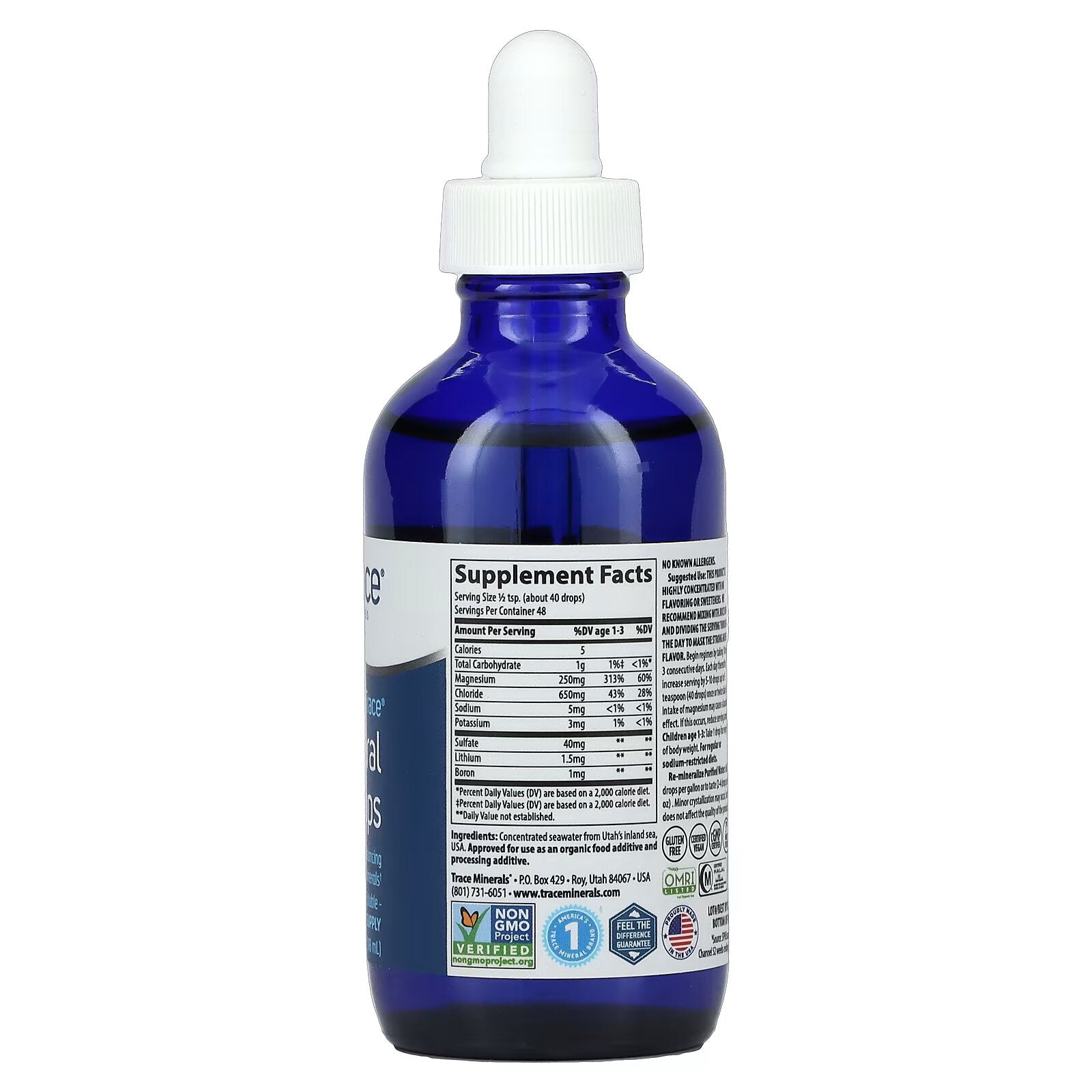 Trace Minerals ConcenTrace, microelements drops, 118 ml