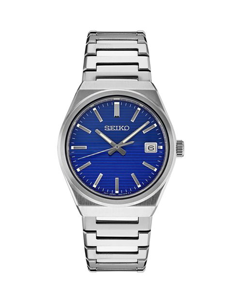 Essentials 39mm Seiko Watch Blue