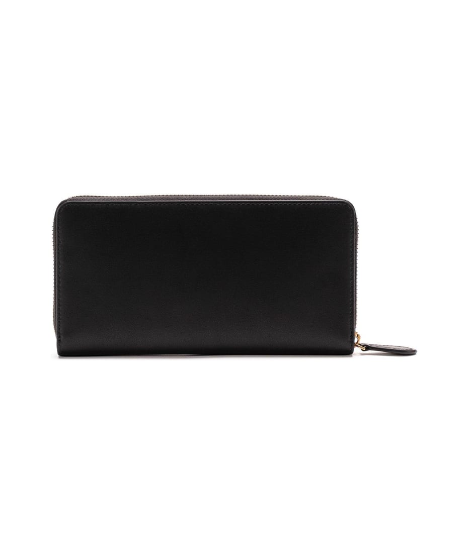 PINKO RYDER ZIP AROUND Wallet, Black