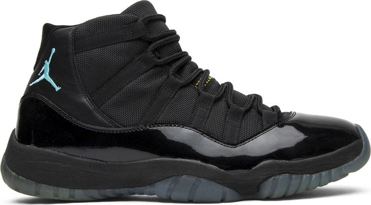 Air Jordan 11 Retro Gamma Blue Sneakers, Black