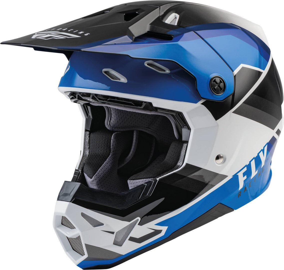 FLY Racing Formula CP Rush Motocross Helmet, Black/Blue/White