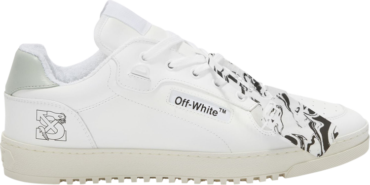 حذاء رياضي Sal Barbier x Off-White 5.0 Low White، أبيض