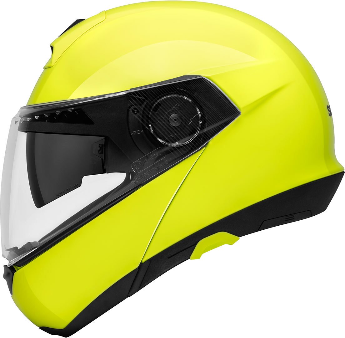 Schuberth C4 helmet, yellow