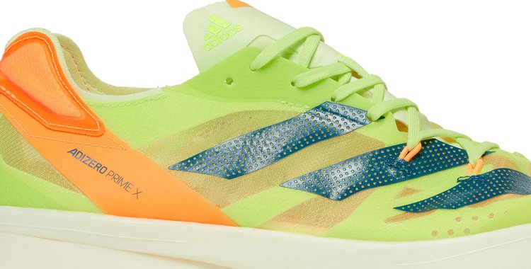 Adidas Adizero Prime X 'Pulse Lime Flash Orange' Sneakers, Green