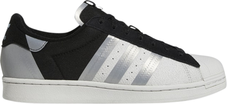 حذاء رياضي Adidas Superstar 'Black Silver Metallic' باللون الأسود