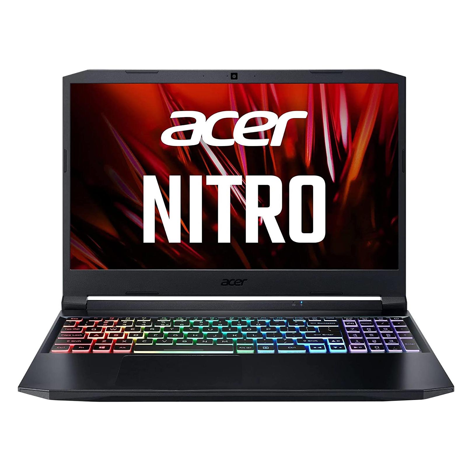 لابتوب ألعاب Acer Nitro 5 مقاس 15.6 بوصة، 16 جيجابايت/512 جيجابايت، Ryzen 7 5800H، RTX 3060، أسود، لوحة مفاتيح إنجليزية