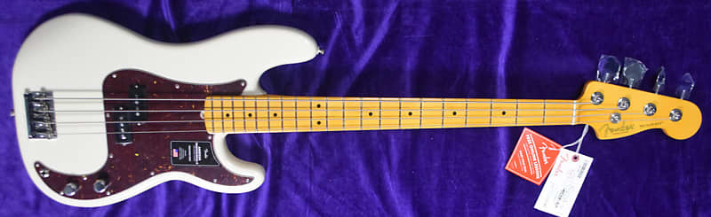 Fender AM Pro II Precision Olympic White/American Professional Maple 2 P-Bass