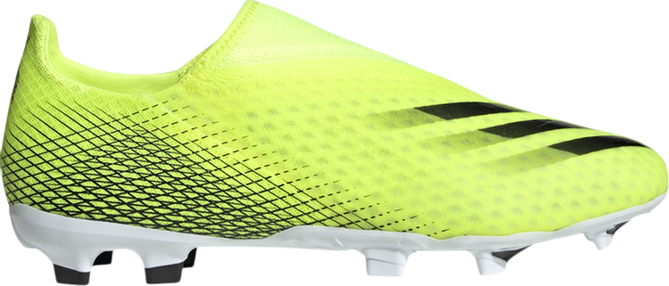 Adidas X Ghosted.3 Laceless FG 'Solar Yellow' Cleats