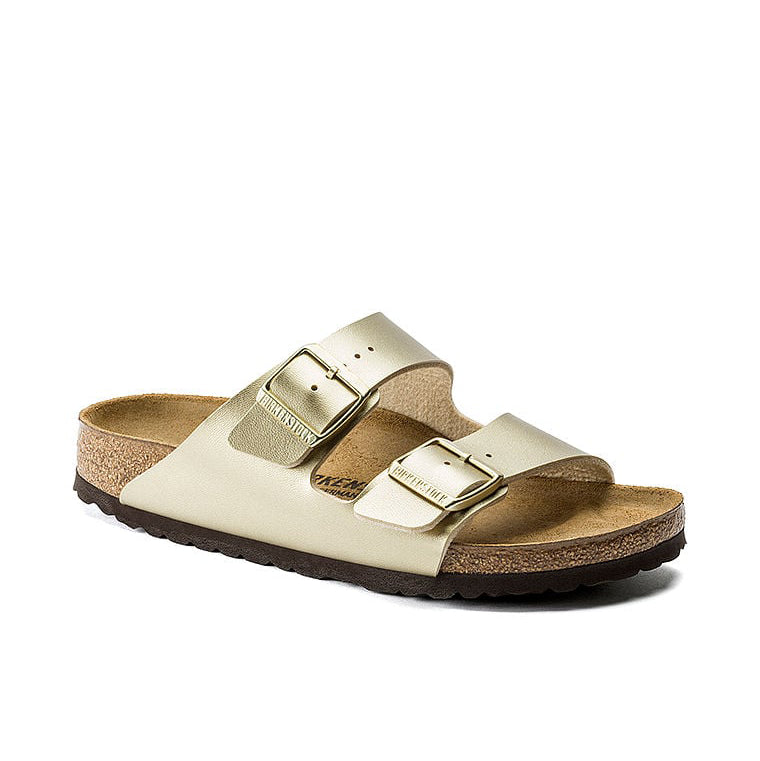 Birkenstock Arizona sandals, gold