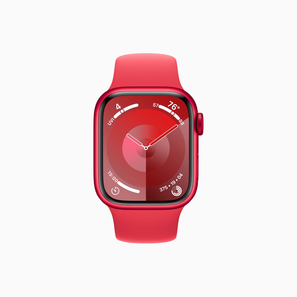 Smartwatch Apple Watch Series 9 (GPS), 41mm, (PRODUCT)RED Aluminum Case/(PRODUCT)RED Sport Band - S/M