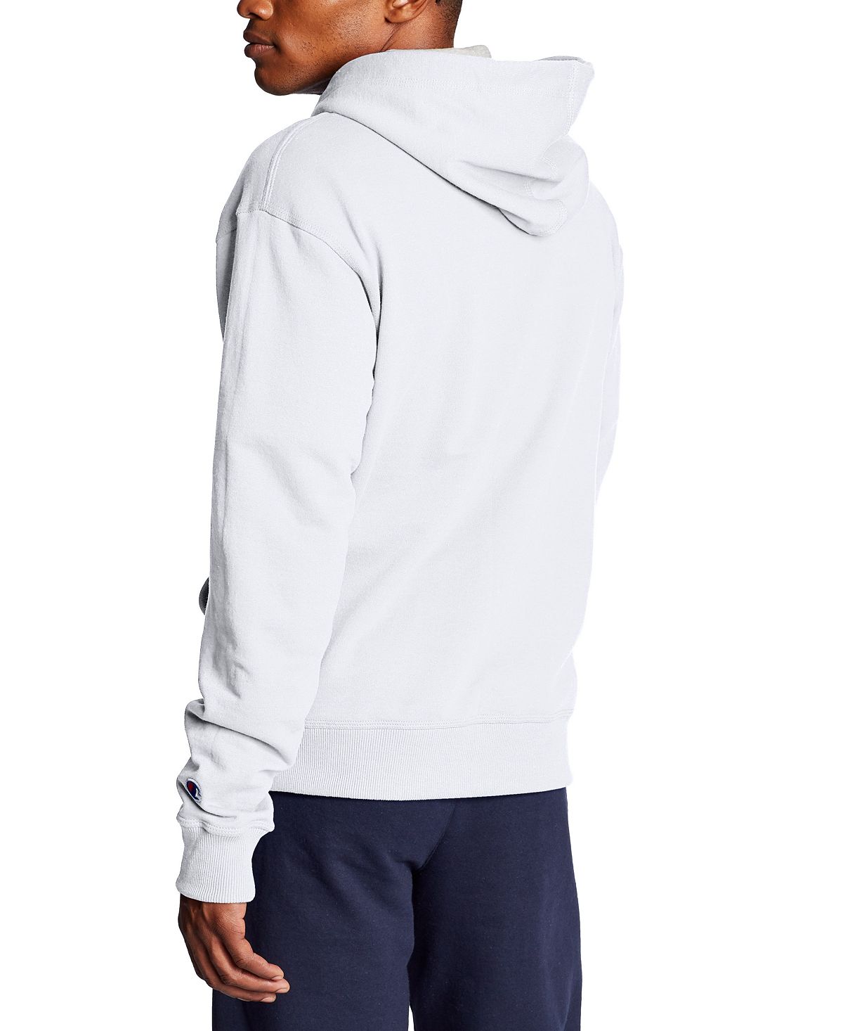 Powerblend Champion Men's Zip Fleece Hoodie, White