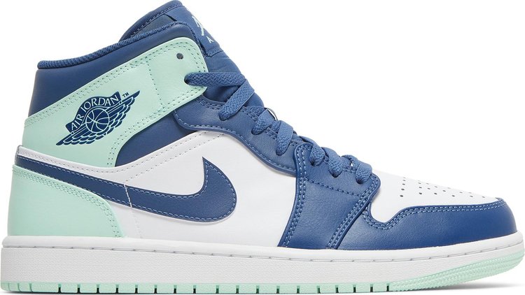 Air Jordan 1 Mid Blue Mint sneakers, blue