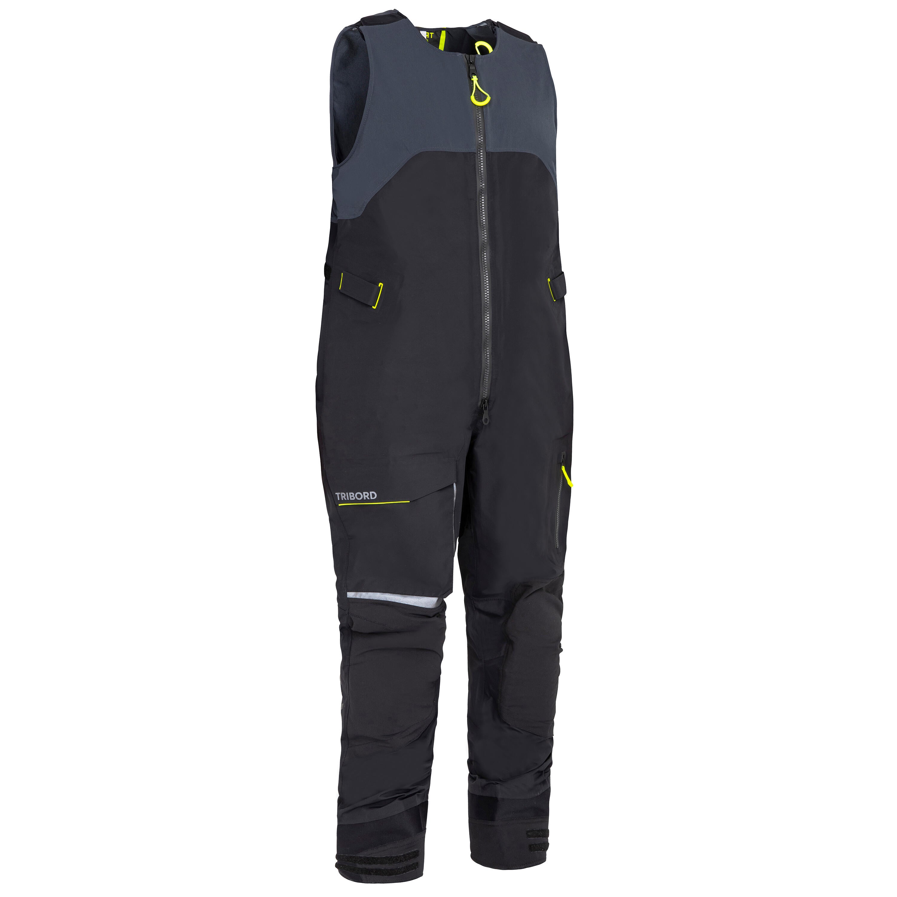 Sailing suit Offshore women's/men's Race 900 black TRIBORD, black/charcoal gray