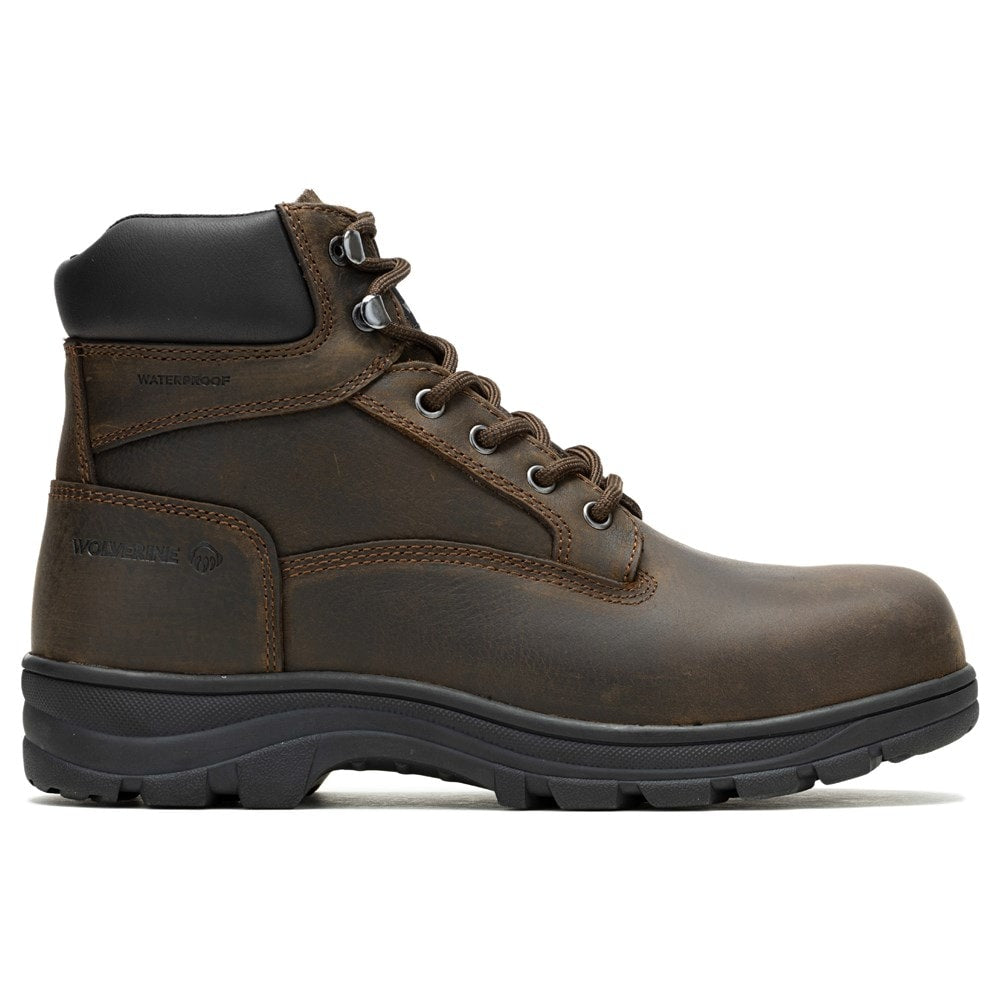 Carlsbad Men's 6" Work Boots Medium/X-Wide Steel Toe Wolverine brown