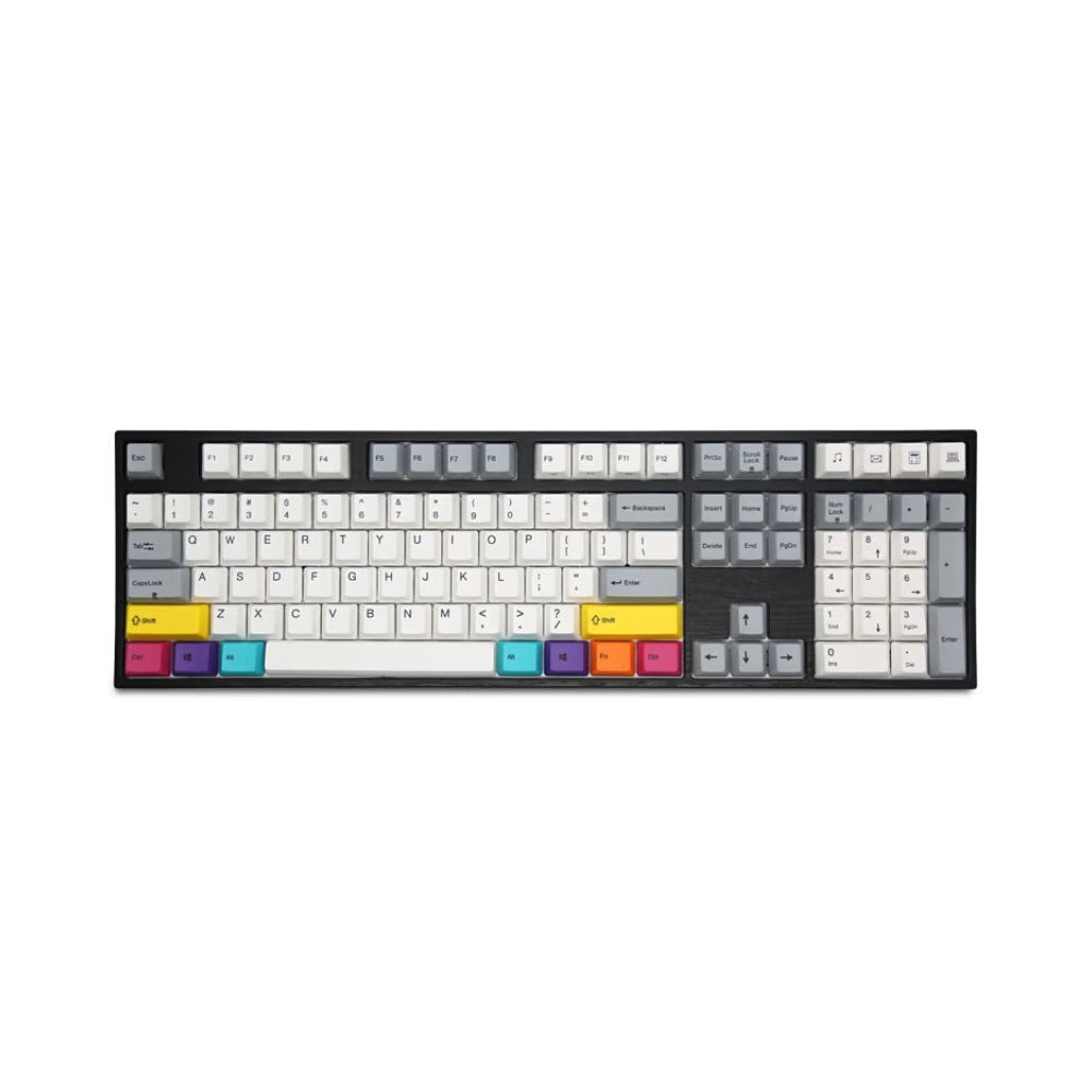 Mechanical gaming wired keyboard Varmilo CMYK 108, EC V2 Ivy, white/black English layout