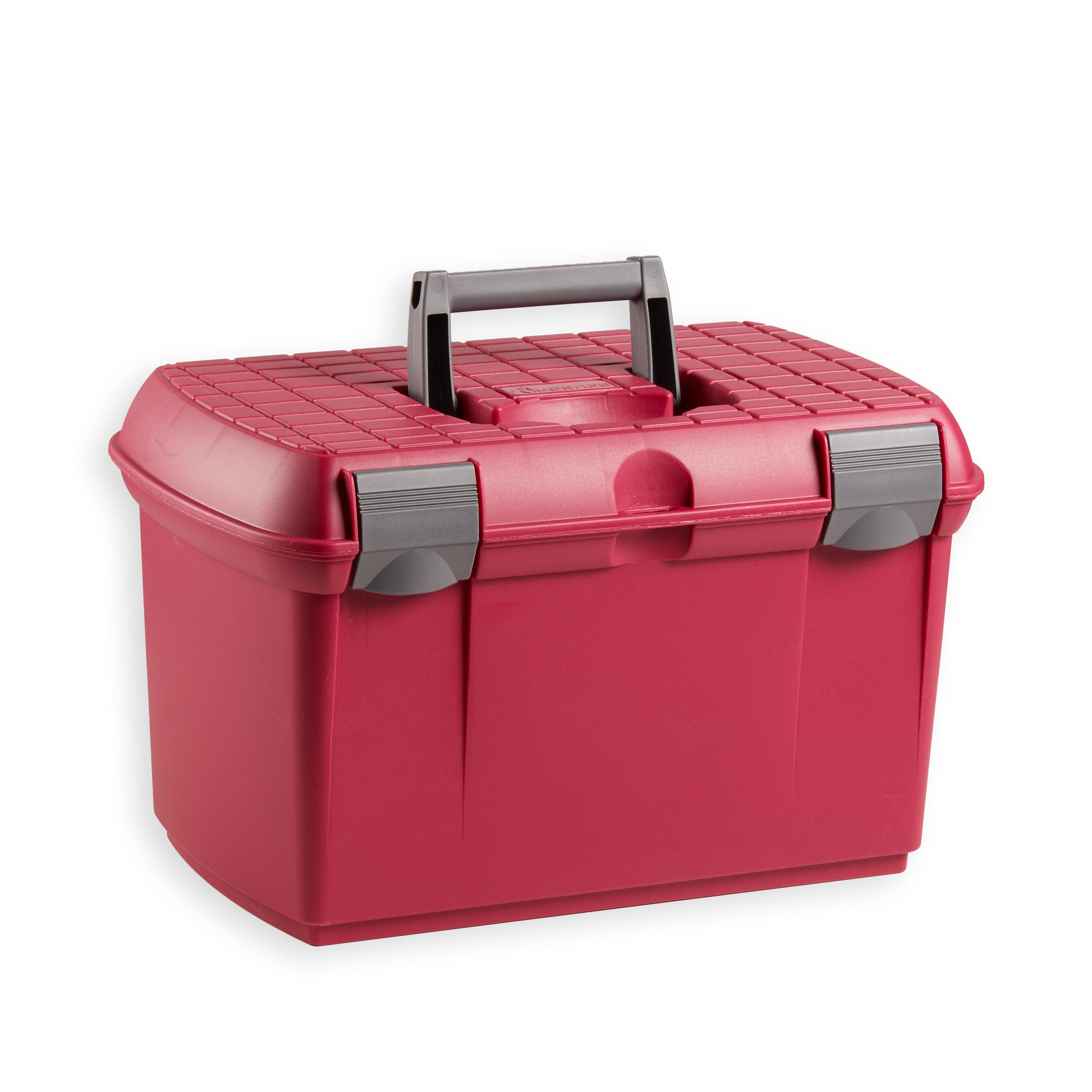 Fouganza GB 500 horse brush storage box, red