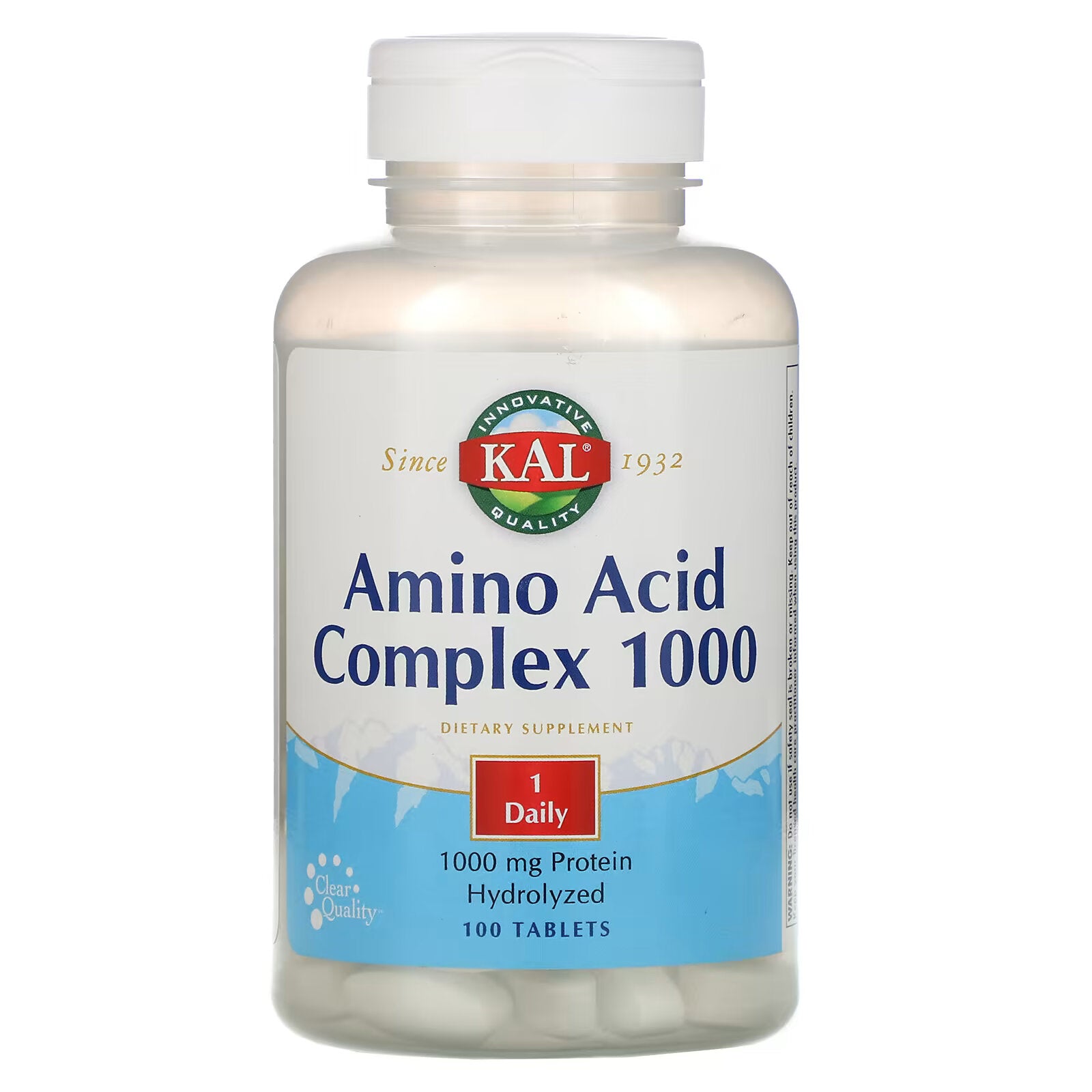 KAL, amino acid complex 1000, 1000 mg, 100 tablets