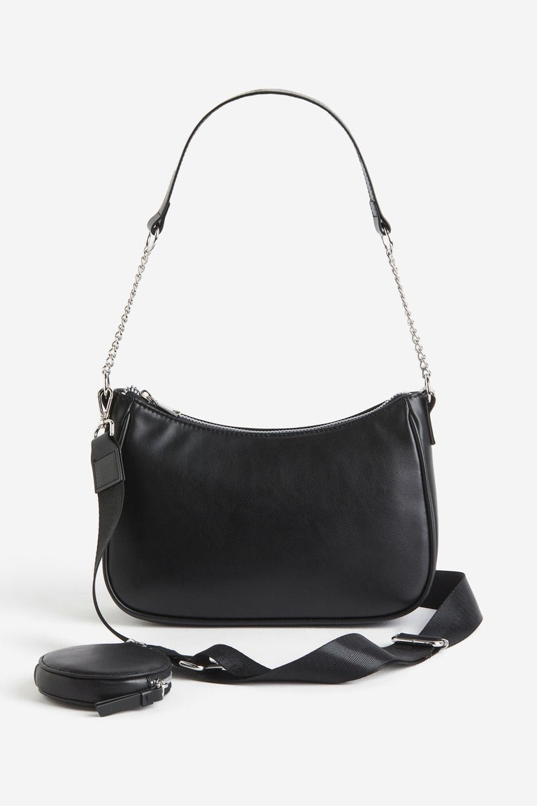 Shoulder bag and bag H&M, black