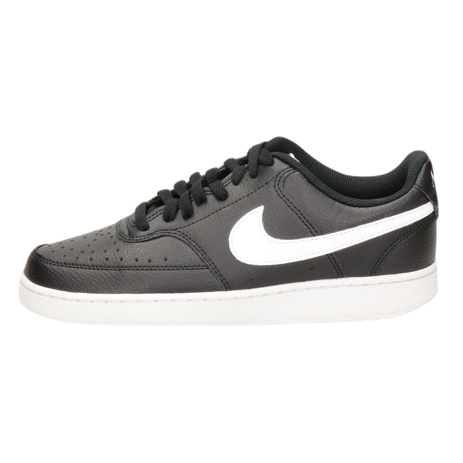 Nike Court Vision Low Next Nature Sneakers, black/white