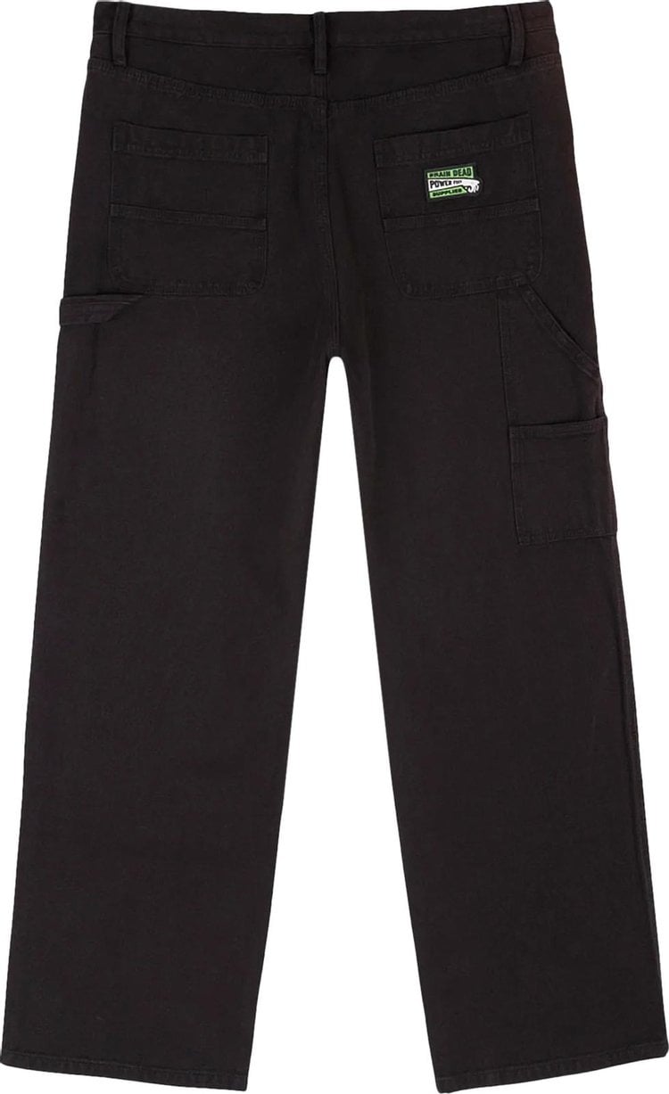 Brain Dead Canvas Gardening Pant 'Washed Black', black