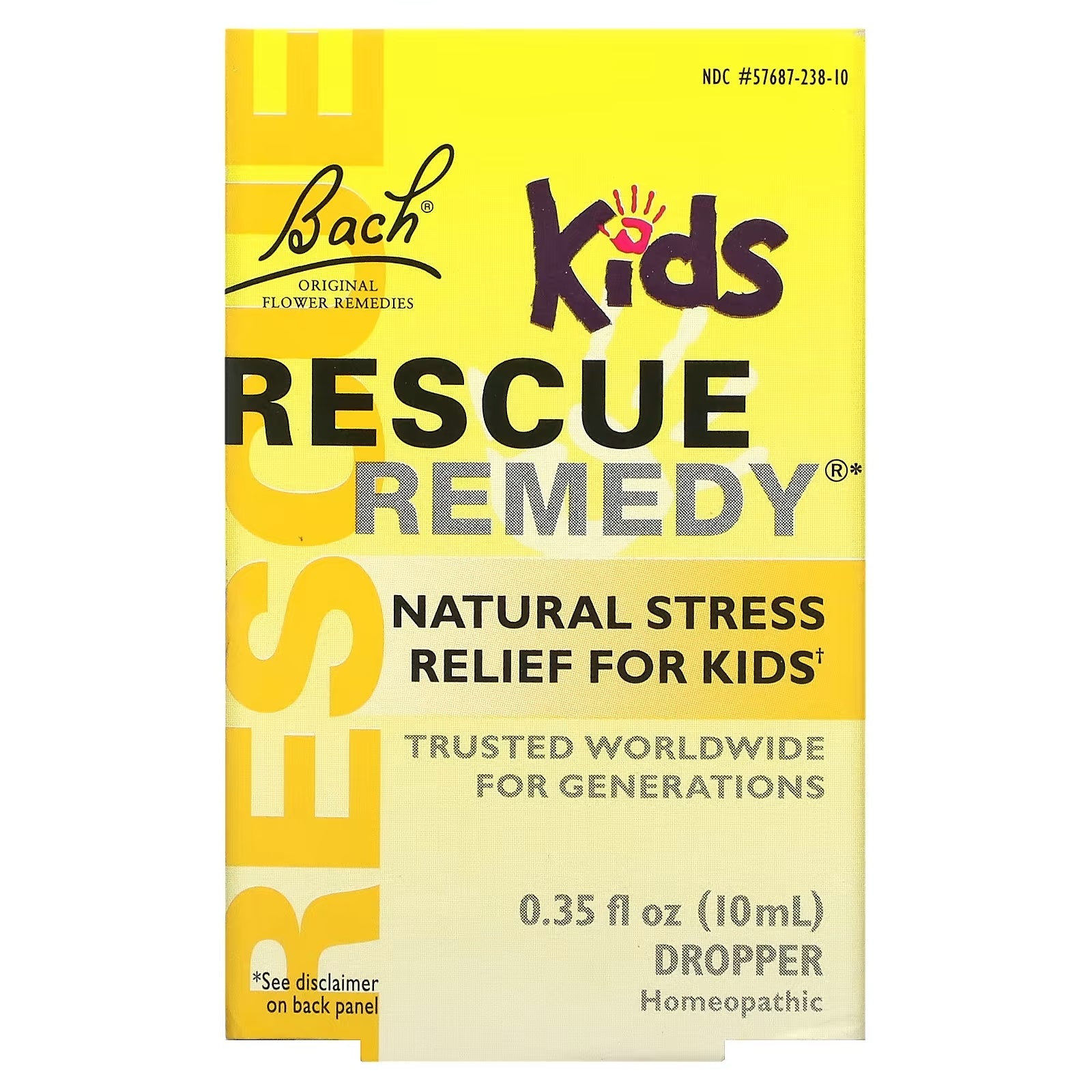 Bach Original Flower Remedies natural stress reliever for children without alcohol, 10 ml