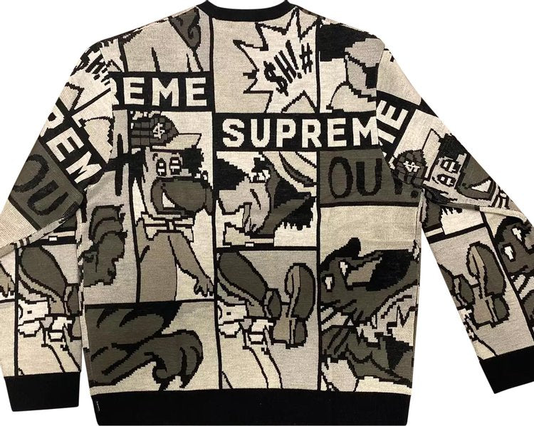 Supreme Cartoon Sweater 'Black', black