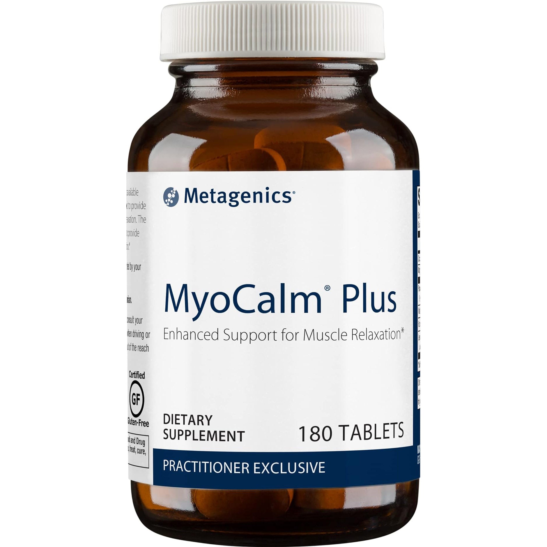 Metagenics MyoCalm Plus Calcium & Magnesium Formula for Muscle Relaxation & Comfort, 180 Tablets