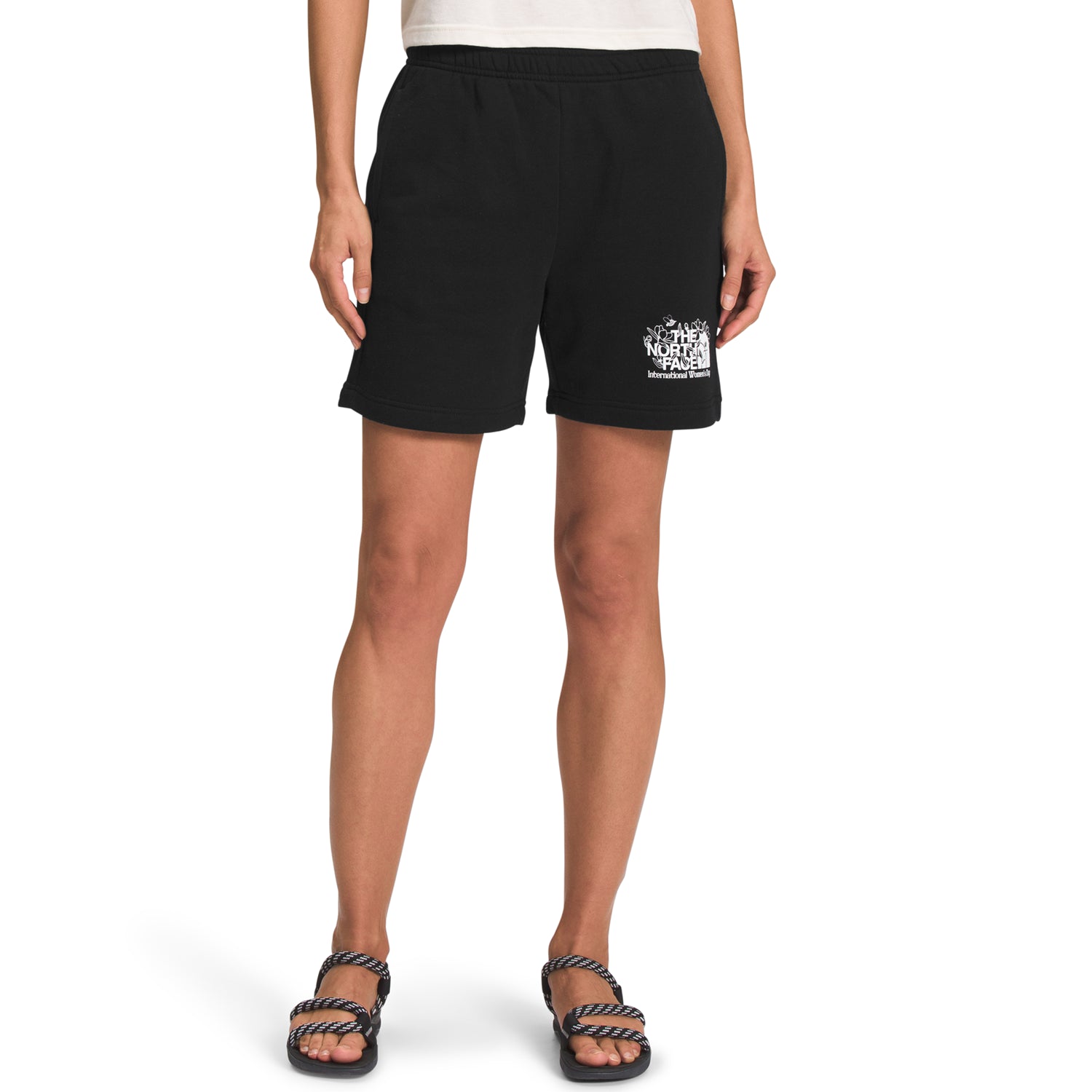 The North Face IWD Vintage Logo Fleece Shorts, Black