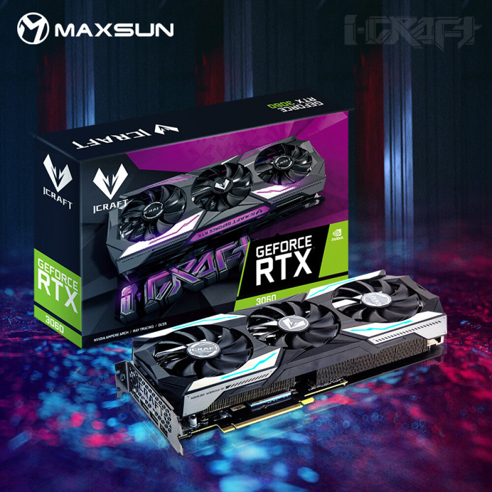 Video card Maxsun Gaming GeForce RTX 3060 iCraft OC GDDR6 12GB