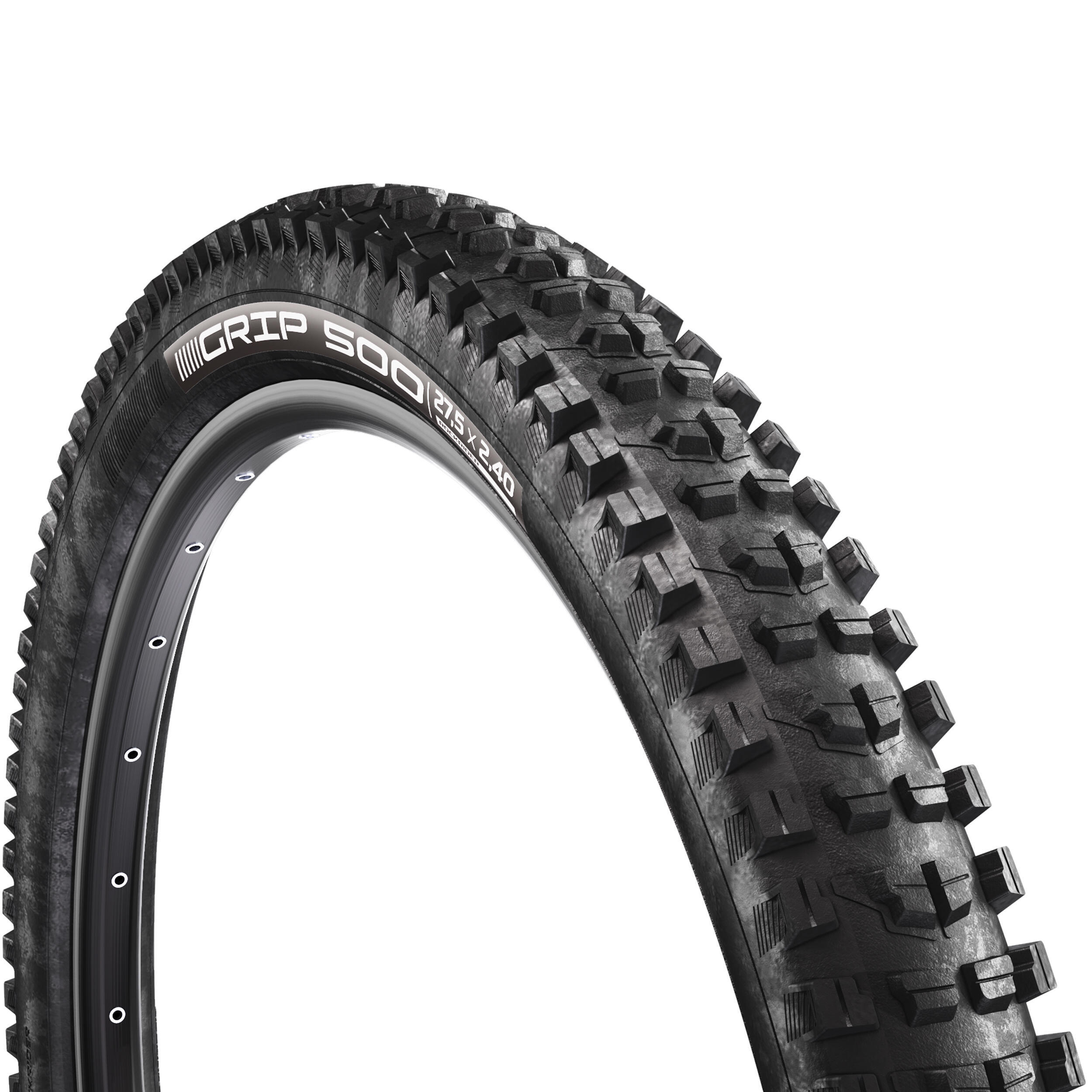 إطار دراجة MTB Rockrider Grip 500 مقاس 27.5 بوصة × 2.4 بوصة