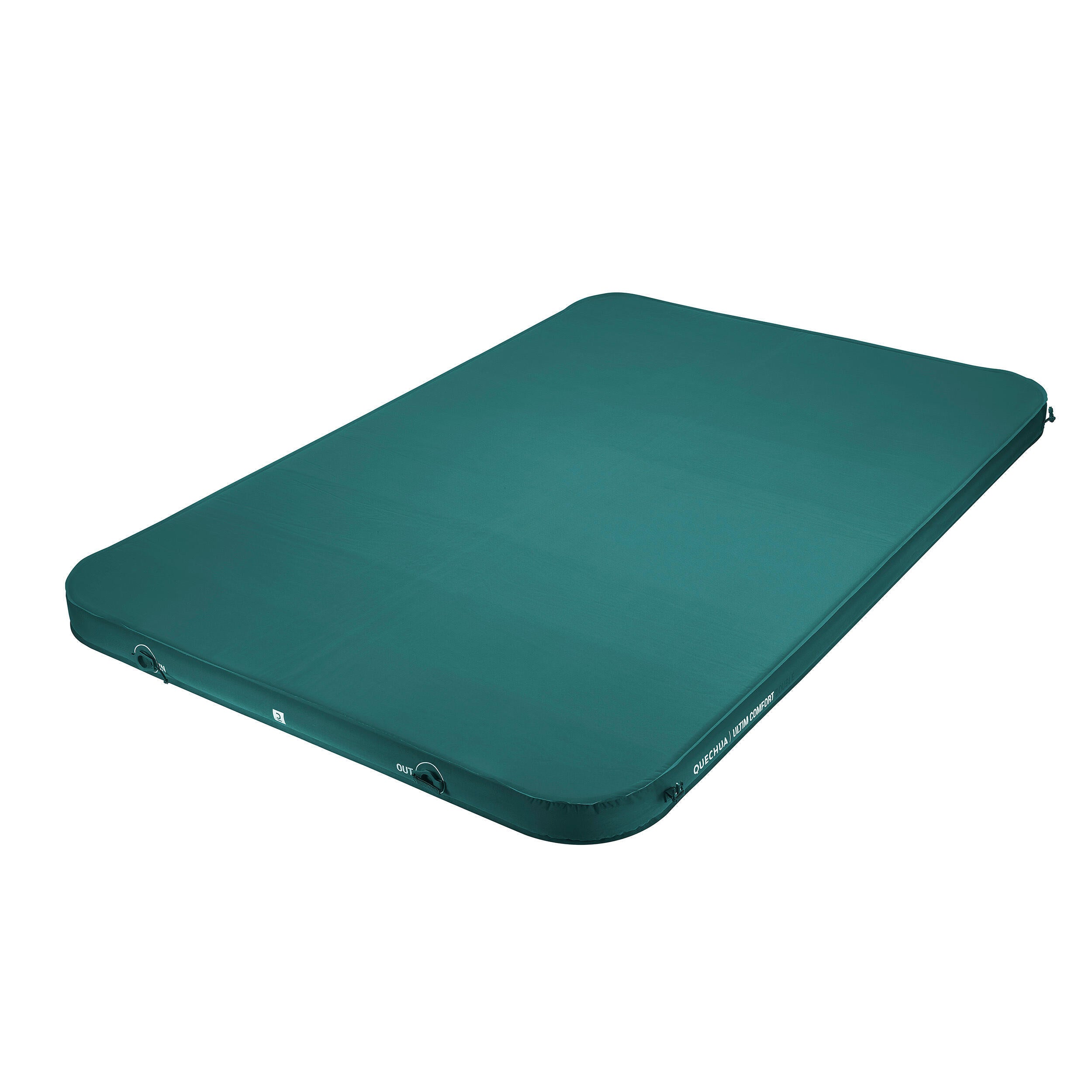 Quechua self-inflating mattress for camping 2-seater 136 cm Ultim Comfort Double, gray-green