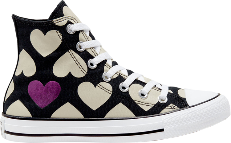 Sneakers Converse Wmns Chuck Taylor All Star High Twisted Hearts - Black, black