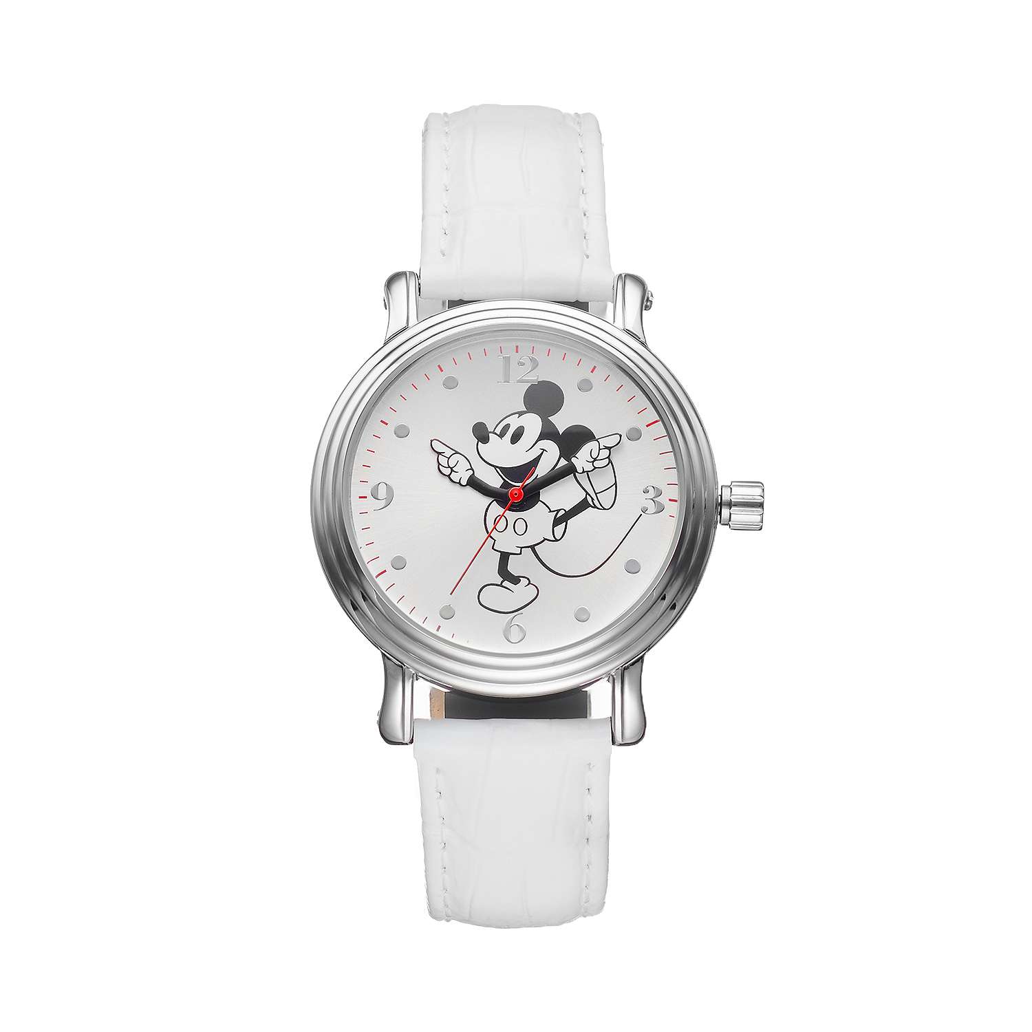 Women's leather watch Mickey Mouse Disney, white