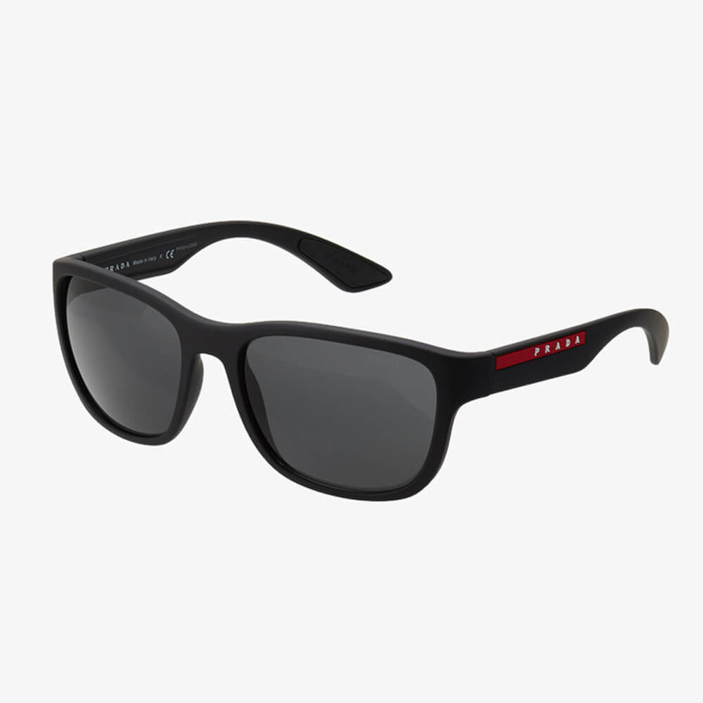 Prada Linea Rossa sunglasses, matte black/gray