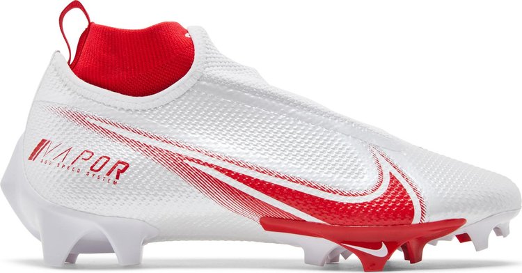 Nike Vapor Edge Pro 360 Cleats, White-Red