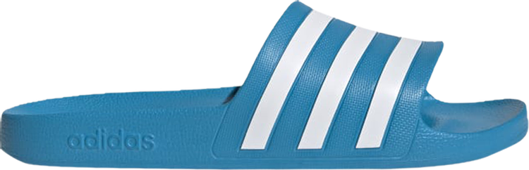 Adidas Adilette Aqua Slides 'Solar Blue' Sandals, blue