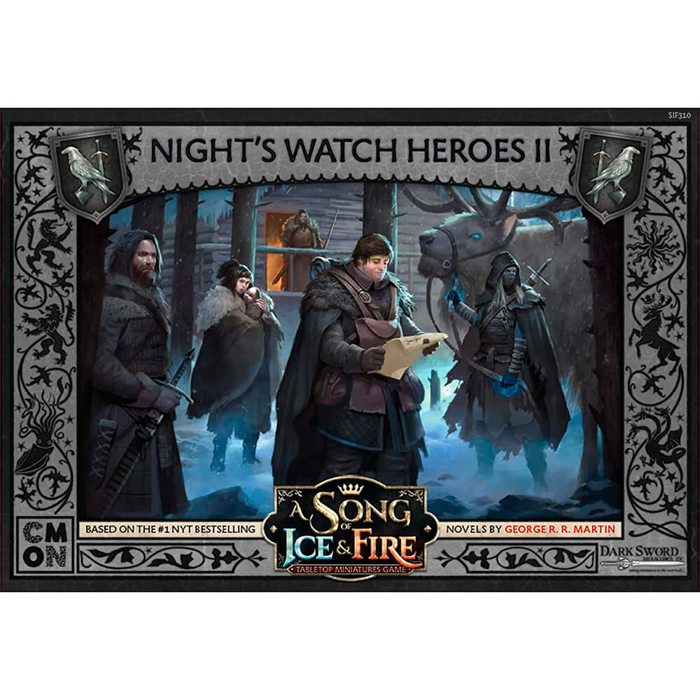 Additional set for CMON A Song of Ice and Fire Tabletop Miniatures Game, Night's Watch Heroes II