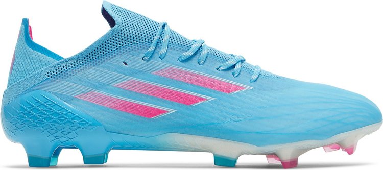 Adidas X Speedflow.1 FG 'Sky Rush Team Shock Pink' Boots, Blue