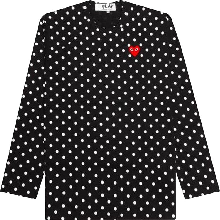 Comme des Gar?ons PLAY Polka Dot Long-Sleeve T-Shirt 'Black', black