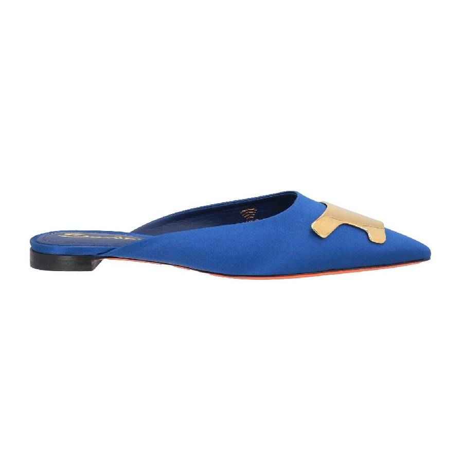 Santoni mules, blue