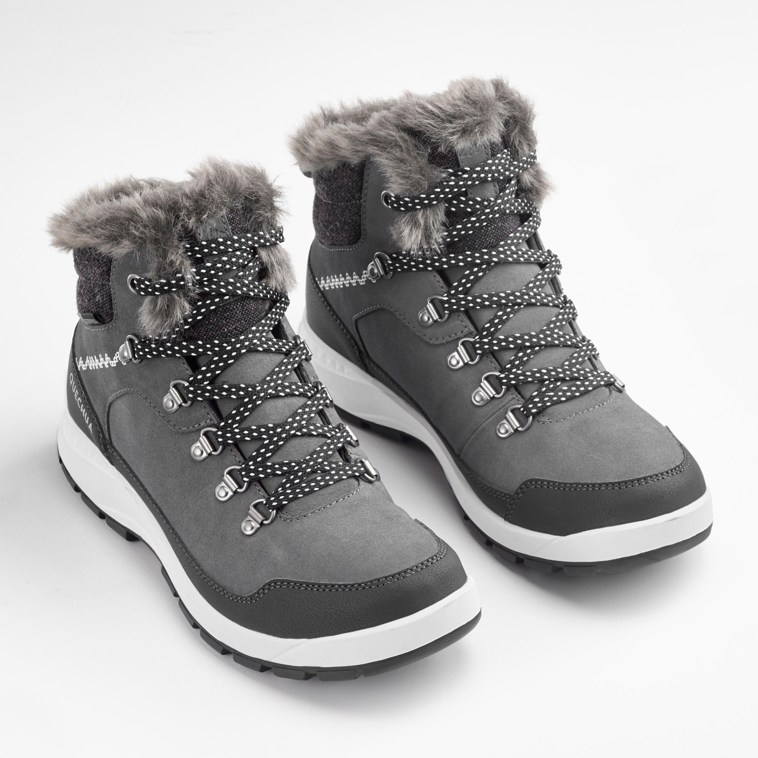 Winter boots Quechua SH500 X-Warm waterproof, gray