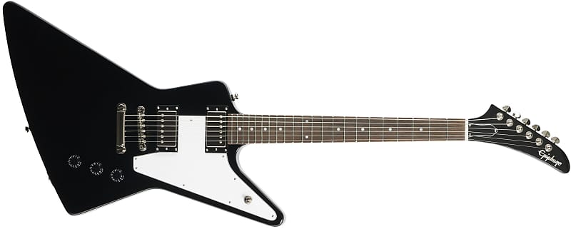 جيتار كهربائي Epiphone Explorer باللون الأسود جيتار كهربائي Epiphone Explorer باللون الأسود