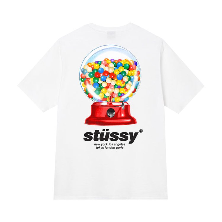 Stussy Gumball Tee 'White', white