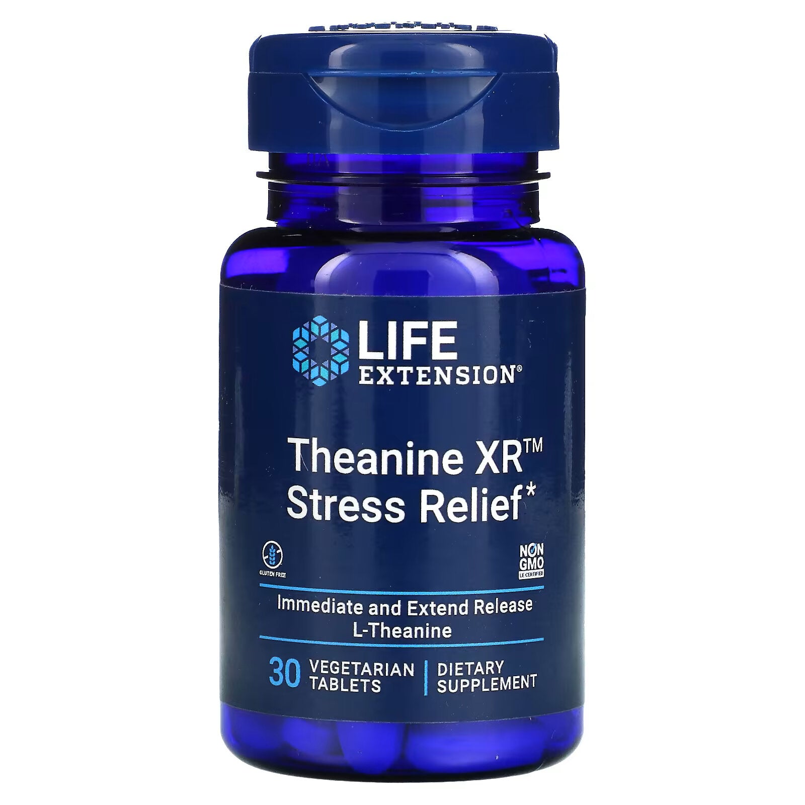 Life Extension, Theanine XR Stress Relief, 30 Vegetarian Tablets