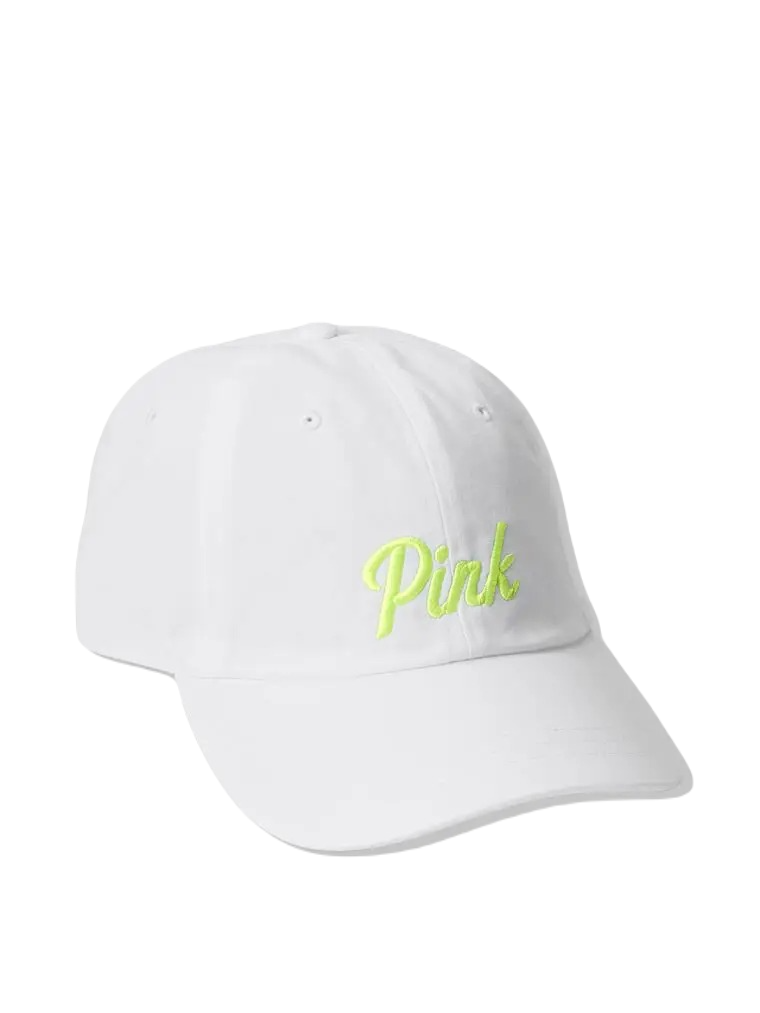 Victoria's Secret Pink Hat Logo Baseball Cap, white